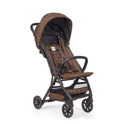 brown fendi pushchair